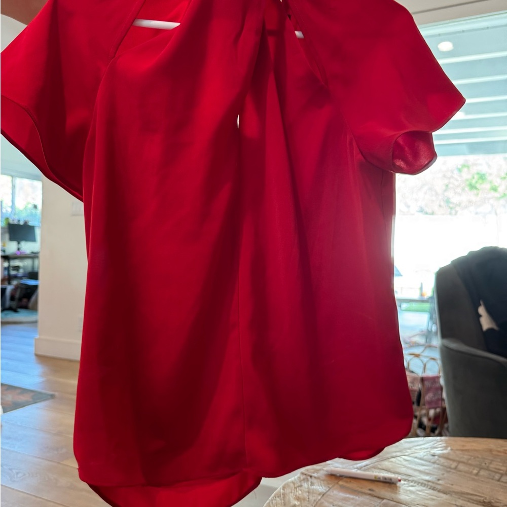 Chic Red Blouse